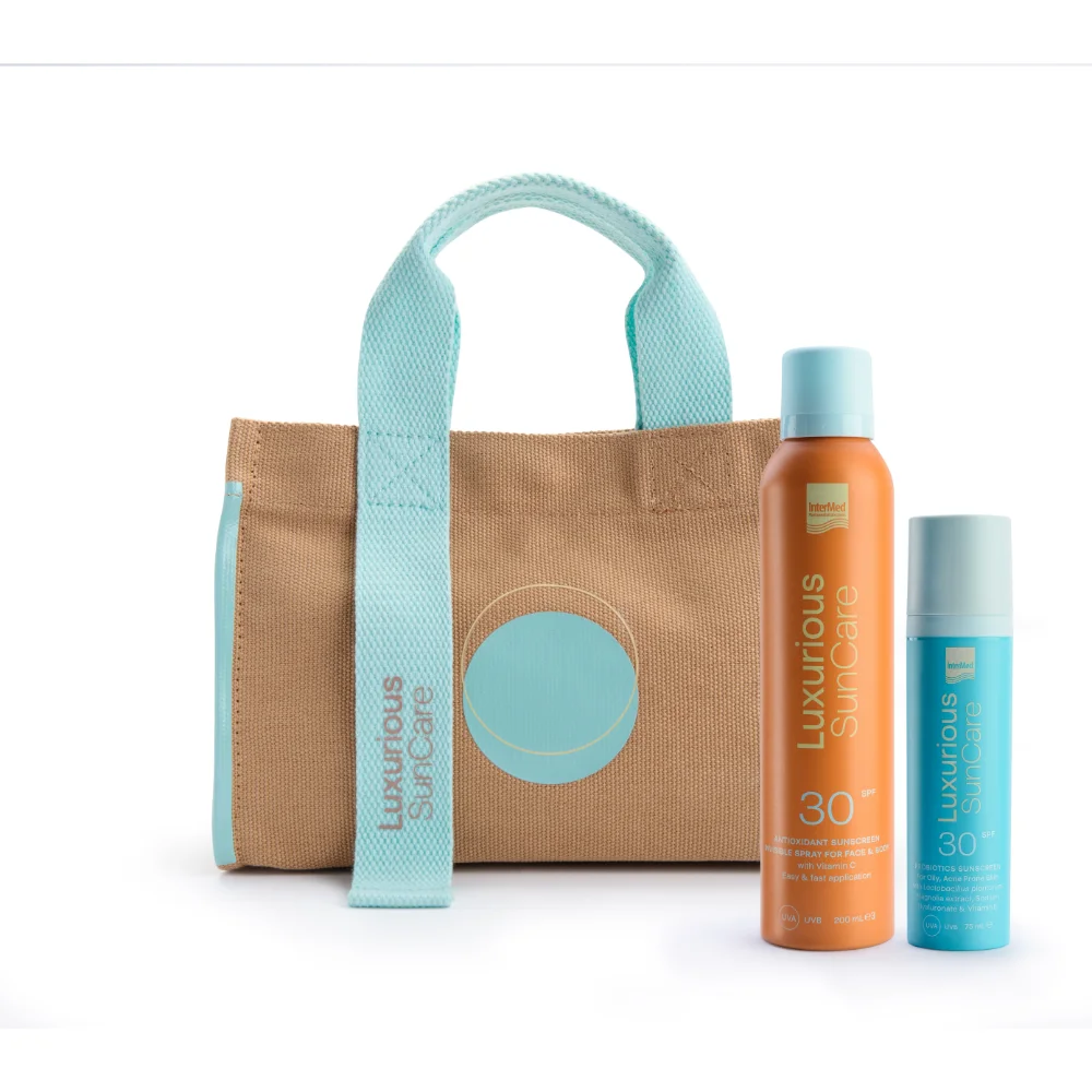 Φωτογραφία προϊόντος: LUXURIOUS SUN CARE Pack Spray for Face & Body SPF30 200ml & Face Probiotics Cream SPF30 75ml