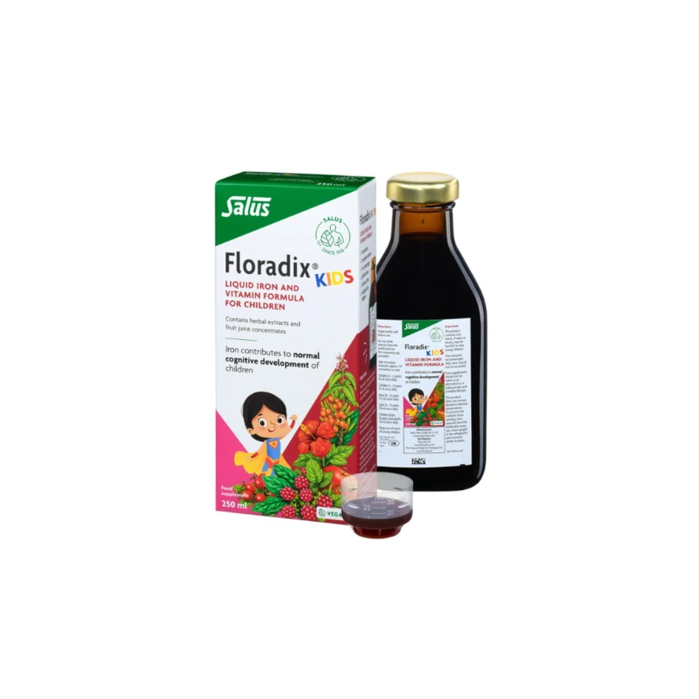 Φωτογραφία προϊόντος: SALUS Floradix Kids - Συμπλήρωμα Διατροφής με Σίδηρο και Βιταμίνες (250ml)
