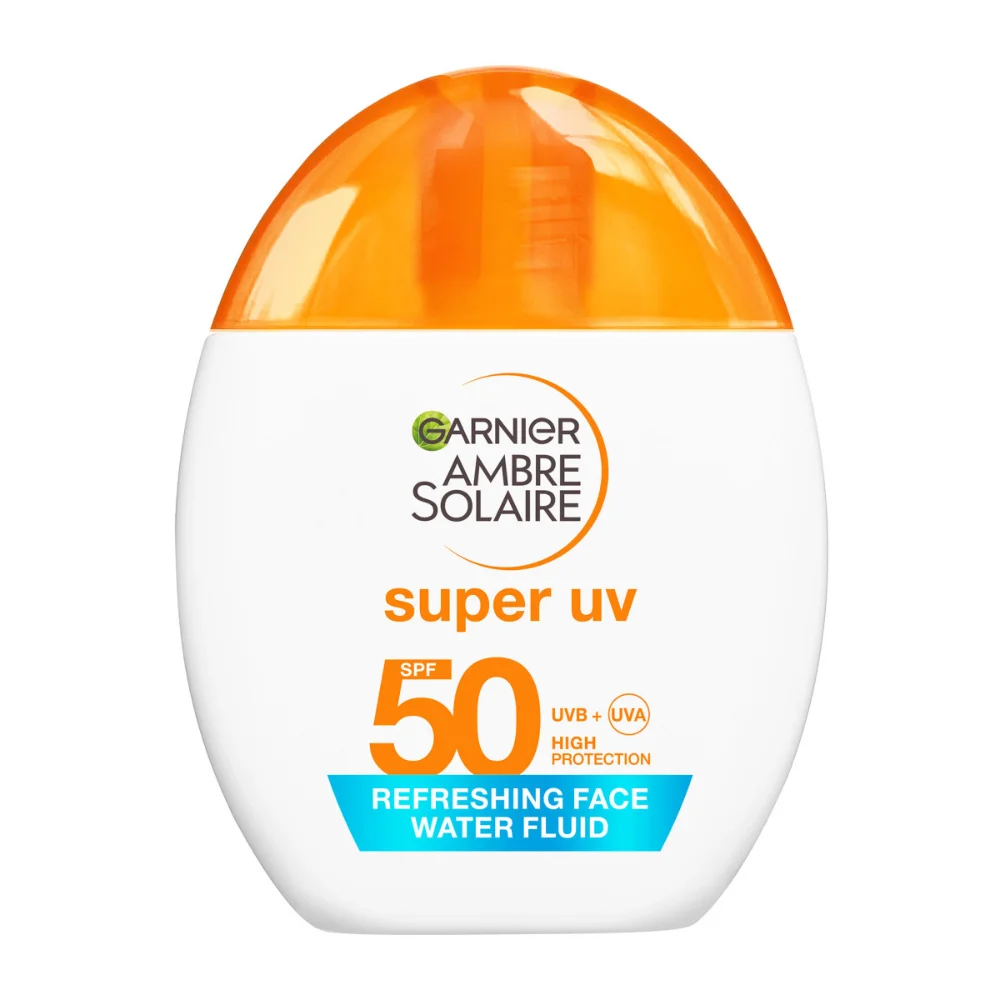 Φωτογραφία προϊόντος: GARNIER AMBRE SOLAIRE Super UV Αόρατο Αντηλιακό Προσώπου Water Fluid SPF50 (40ml)