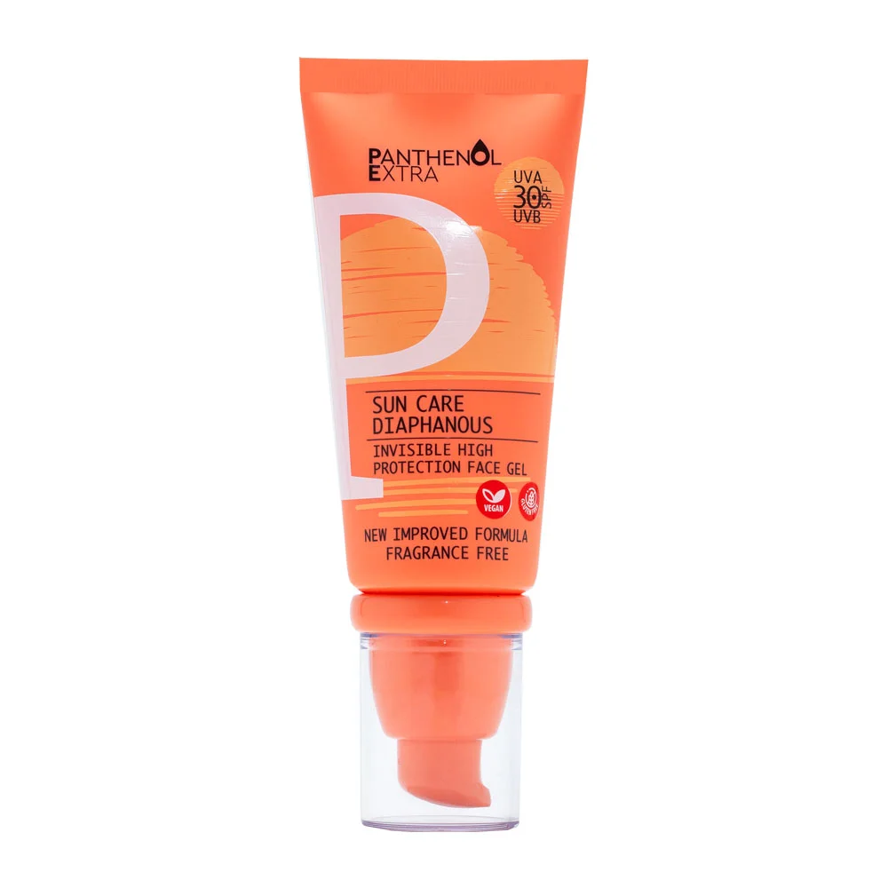 Φωτογραφία προϊόντος: PANTHENOL EXTRA Sun Care Diaphanous SPF30 - Αντηλιακό Gel Προσώπου (50ml)
