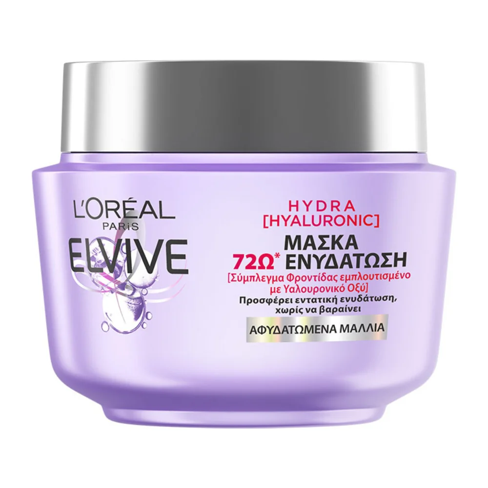 Φωτογραφία προϊόντος: L'OREAL PARIS Elvive Hydra Hyaluronic Μάσκα Ενυδάτωσης Μαλλιών (300ml)