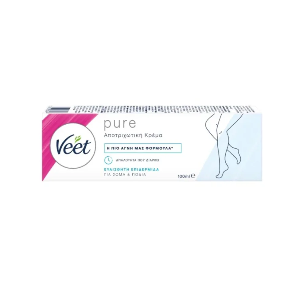 Φωτογραφία προϊόντος: VEET Pure Αποτριχωτική Κρέμα για Ευαίσθητη Επιδερμίδα (100ml)