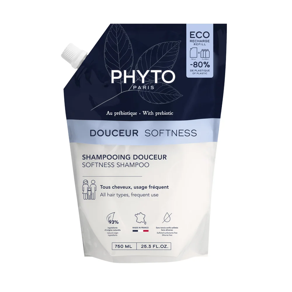 Φωτογραφία προϊόντος: PHYTO Softness Shampoo Refill - Ανταλλακτικό Σαμπουάν για Απαλότητα (750ml)