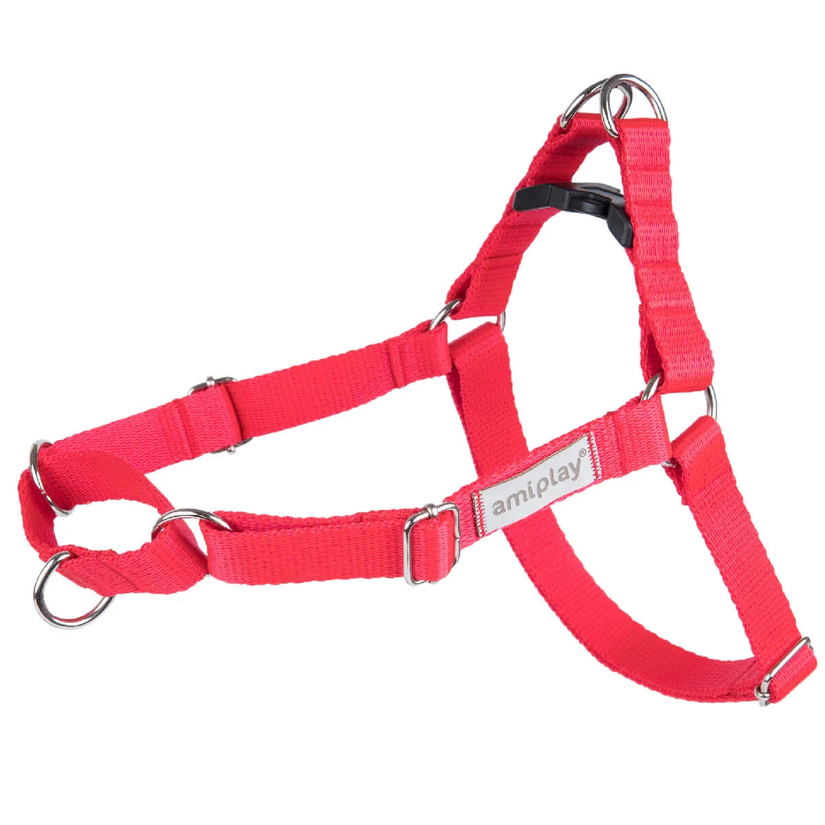 Φωτογραφία προϊόντος: Amiplay Σαμαράκι Σκύλου Adjustable Harness Easy Go-Samba - Κόκκινο, XLarge 2,5x65-95cm, Σαμαράκια
