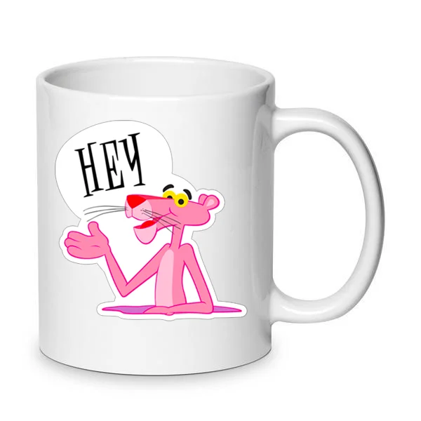 Φωτογραφία προϊόντος: The Pink Panther mug Ο Ροζ Πάνθηρας κούπα no2 κεραμική 330ml