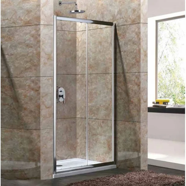 Φωτογραφία προϊόντος: Aquarelle Oia 70 Clear 134-137 x 180cm Πόρτα Ντουζιέρας Από Τοίχο Σε Τοίχο Με Ένα Σταθερό & Ένα Συρόμενο Φύλλο