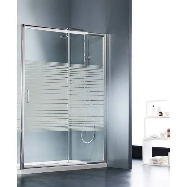 Φωτογραφία προϊόντος: Starlet Slider 1+1 SLS 110S-100+1xS3 111-114x180cm SPS Stripes Πόρτα Ντουζιέρας Με 1 Σταθερό & 1 Συρόμενο Φύλλο