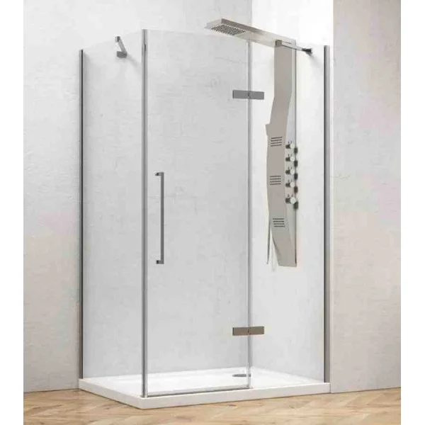 Φωτογραφία προϊόντος: Karag Tinos 100 & TN-10 90x130X200cm Καμπίνα Ασύμμετρης Ντουζιέρας Με Διάφανο Κρύσταλλο