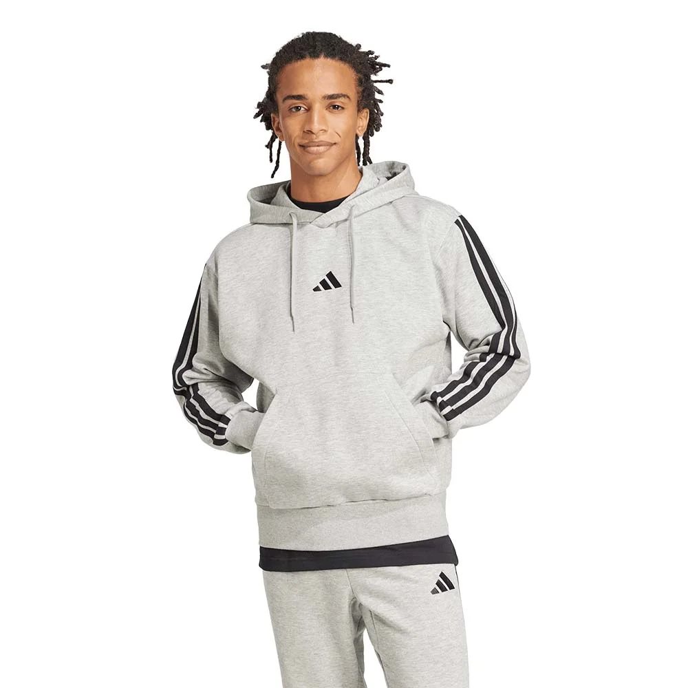 Φωτογραφία προϊόντος: adidas Sportswear Men's 3Stripes Fleece Hoodie. Γκρι JE6302 (adidas Sportswear)