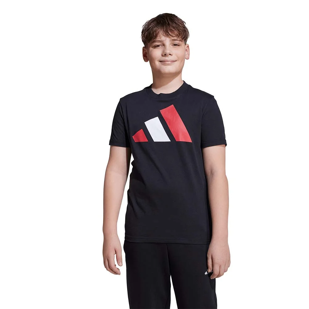 Φωτογραφία προϊόντος: adidas Sportswear Boy's Big Logo 160 Tee Μαύρο - Κόκκινο JY0297 (adidas Sportswear)