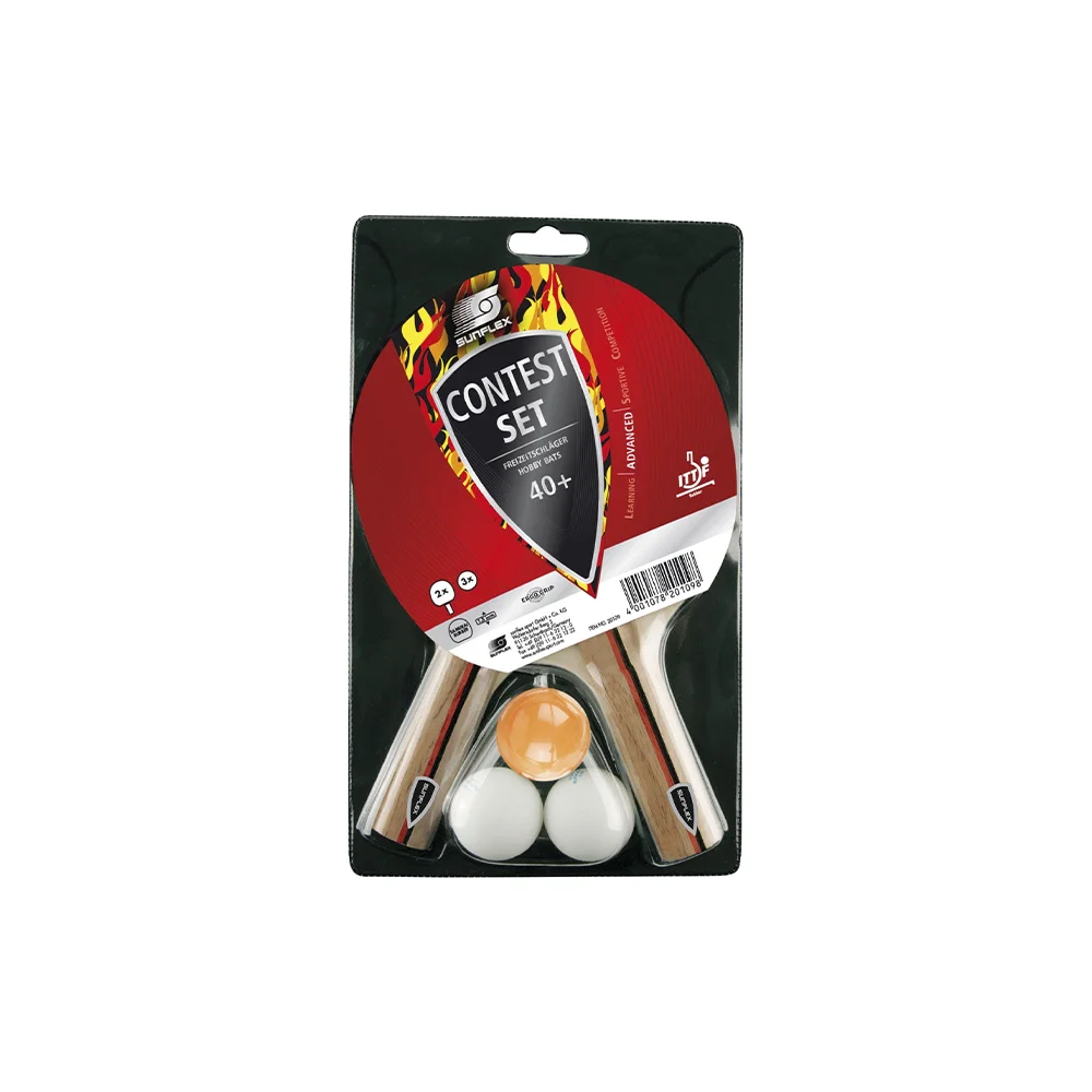 Φωτογραφία προϊόντος: Sunflex Adult Contest Set Ping Pong Racket Μαύρο 97231 (Eldico Sport)