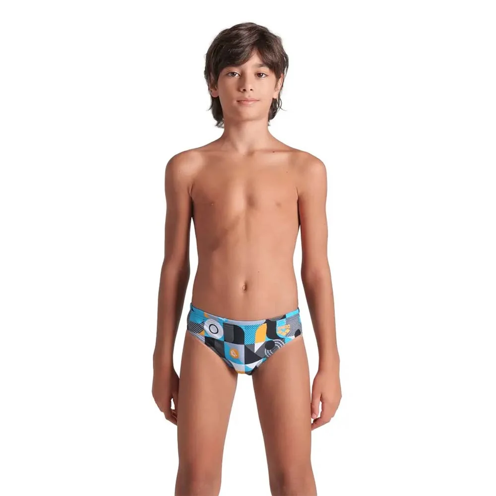 Φωτογραφία προϊόντος: Arena Boy's Wallpaper Swim Briefs Slip Πολύχρωμο 009096-550 (Arena)