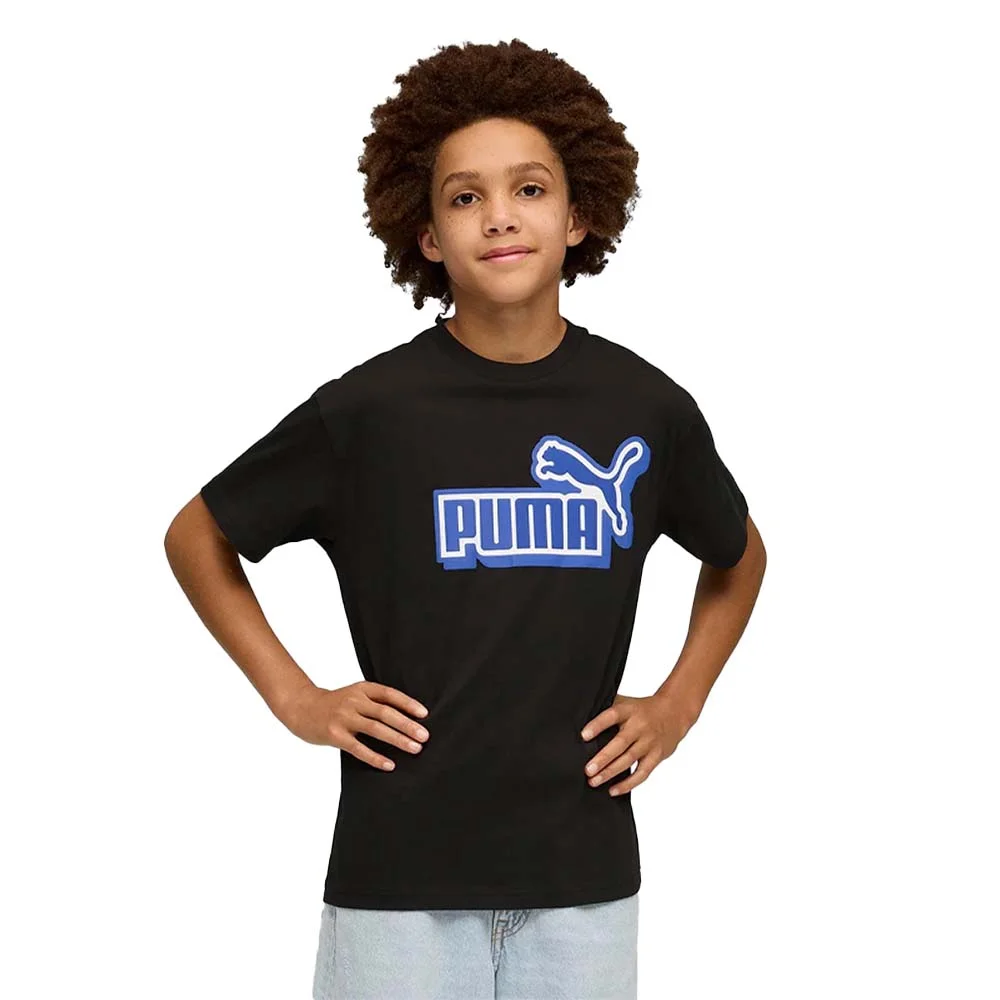 Φωτογραφία προϊόντος: Puma Boy's Essentials Logo Lab Relaxed Front Graphic Tee Μαύρο 693387-01 (Puma)