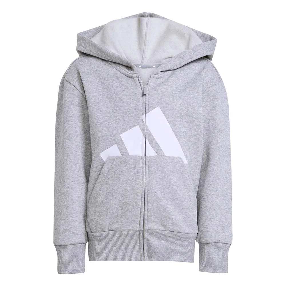 Φωτογραφία προϊόντος: adidas Sportswear Kids Big Logo Fleece Full-Zip Hoodie Tracksuit Set Μαύρο - Γκρι JM0880 (adidas Sportswear)