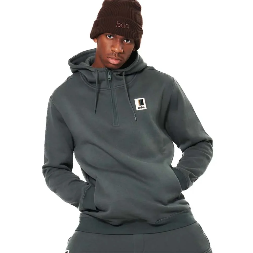 Φωτογραφία προϊόντος: Body Action Men's Half-Zip Hooded Sweatshirt Λαδί 063512-07A (Body Action)