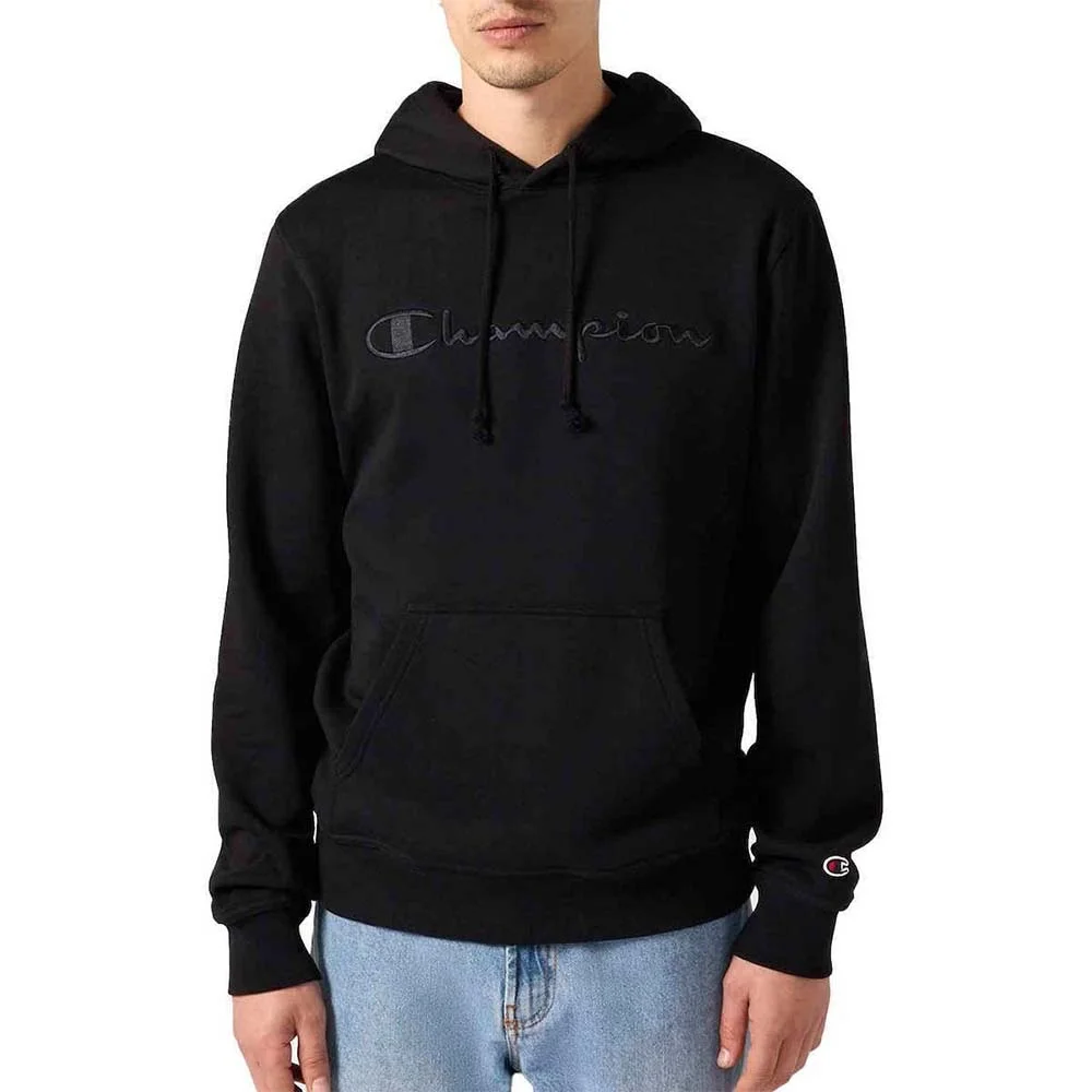 Φωτογραφία προϊόντος: Champion Men's Fleece With Big Embroidered Logo Icons Hoodie Μαύρο 220271-KK001 (Champion)