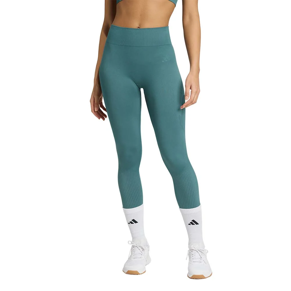 Φωτογραφία προϊόντος: adidas Performance Women's Workout Essentials Knit 1/1 Leggings Πετρόλ JX3920 (adidas Performance)