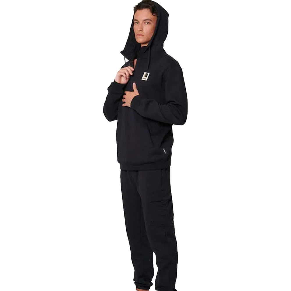 Φωτογραφία προϊόντος: Body Action Men's Half-Zip Hooded Sweatshirt Μαύρο 063512-01 (Body Action)