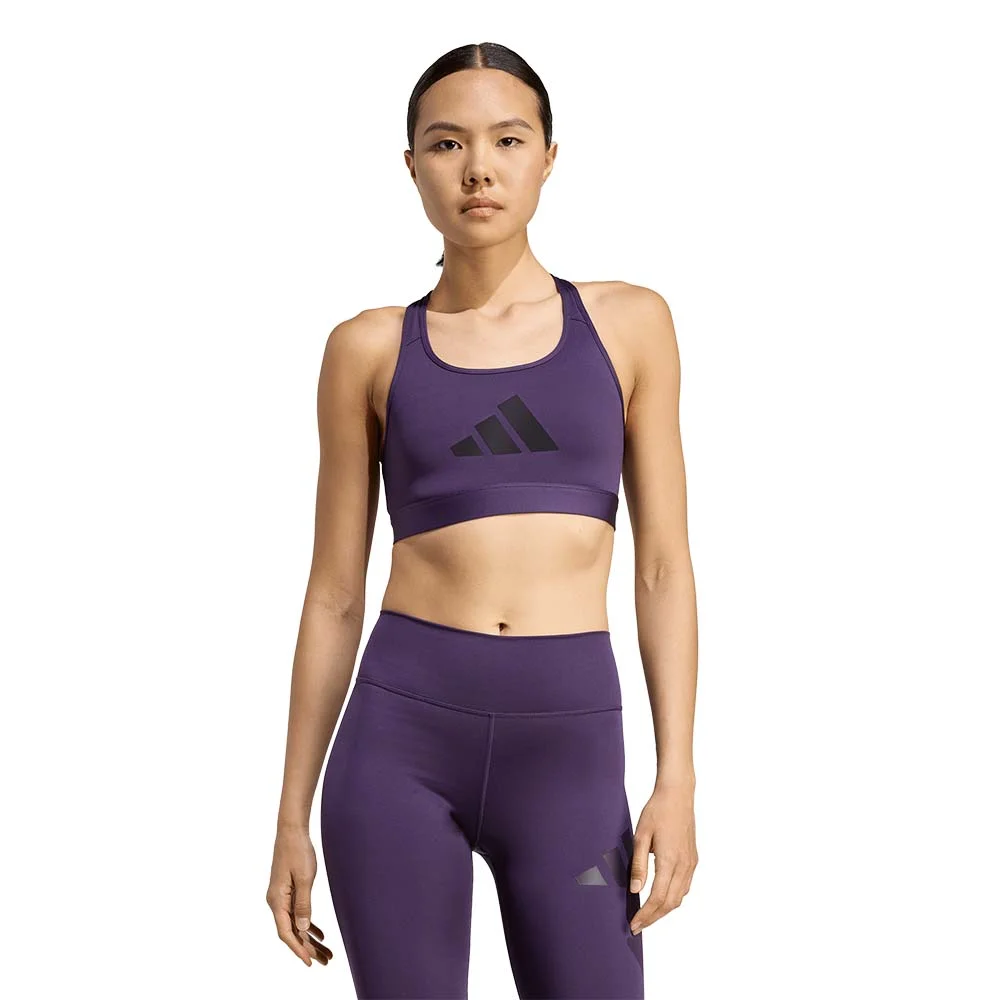 Φωτογραφία προϊόντος: adidas Performance Women's PowerReact Big Logo Bra Μωβ JX4731 (adidas Performance)