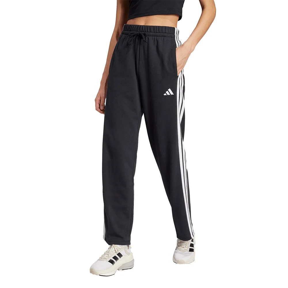 Φωτογραφία προϊόντος: adidas Sportswear Women's Essentials 3-Stripes Open Hem French Terry Pants Μαύρο JW7182 (adidas Sportswear)