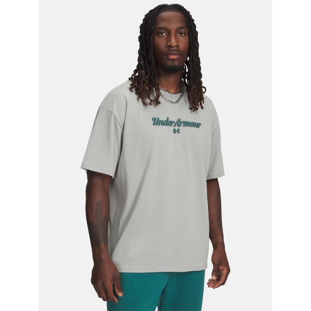 Φωτογραφία προϊόντος: Under Armour Men's Heavyweight Wordmark Shortsleeve T-Shirt Γκρι 6009266-069 (Under Armour)