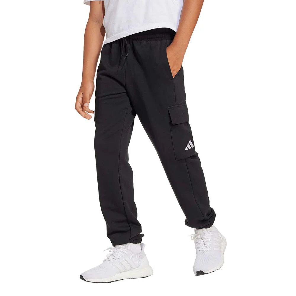 Φωτογραφία προϊόντος: adidas Sportswear Boy's Small Logo French Terry Cargo Pant Μαύρο JC9762 (adidas Sportswear)