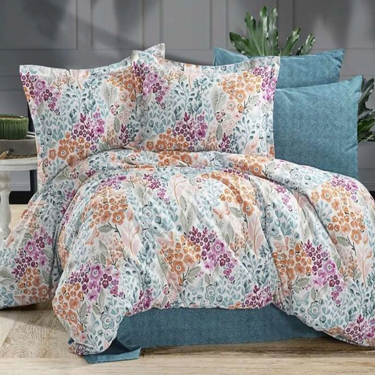 Φωτογραφία προϊόντος: MayHome Σετ Σεντόνια Polycotton Γίγας 2520426489 (Π: 260cm x Μ: 240cm) – Floral