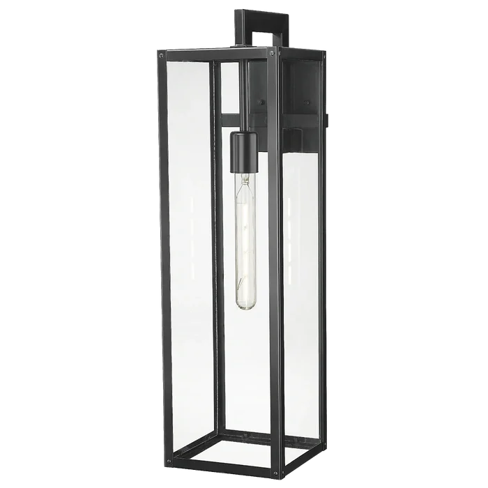Φωτογραφία προϊόντος: COSMOLight Sconce KYOTO W01715BK μοντέρνο minimal επιτοίχιο φωτιστικό εξωτερικού σε μαύρο