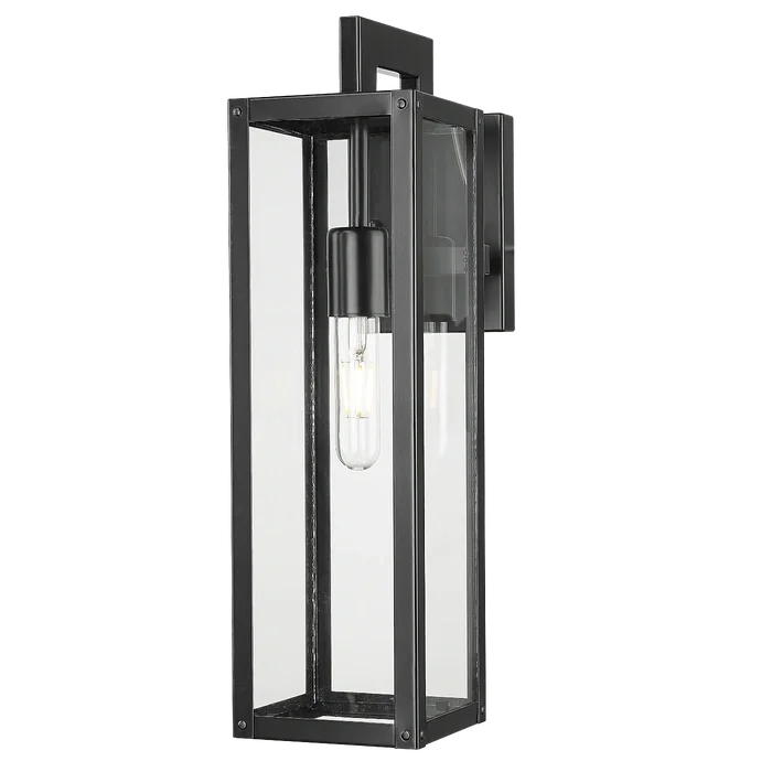 Φωτογραφία προϊόντος: COSMOLight Sconce KYOTO W01678BK μοντέρνο minimal επιτοίχιο φωτιστικό εξωτερικού σε μαύρο