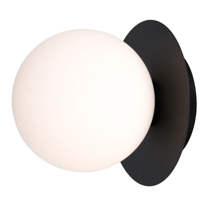 Φωτογραφία προϊόντος: COSMOLight Sconce CAPE TOWN W01834BK μοντέρνο μεταλλικό φωτιστικό τοίχου σε matte black Μαύρο