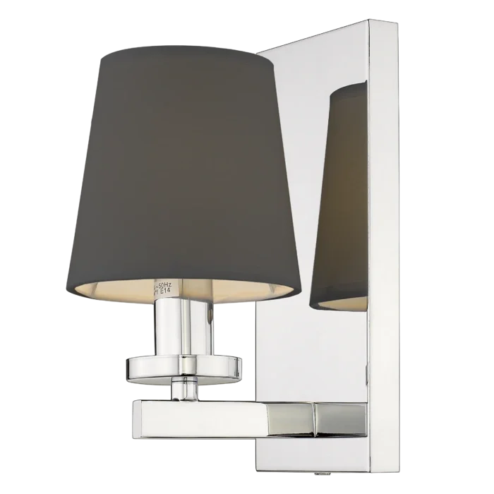 Φωτογραφία προϊόντος: COSMOLight Sconce LONDON W01014CH-BK – Απλίκα Τοίχου Ασημί