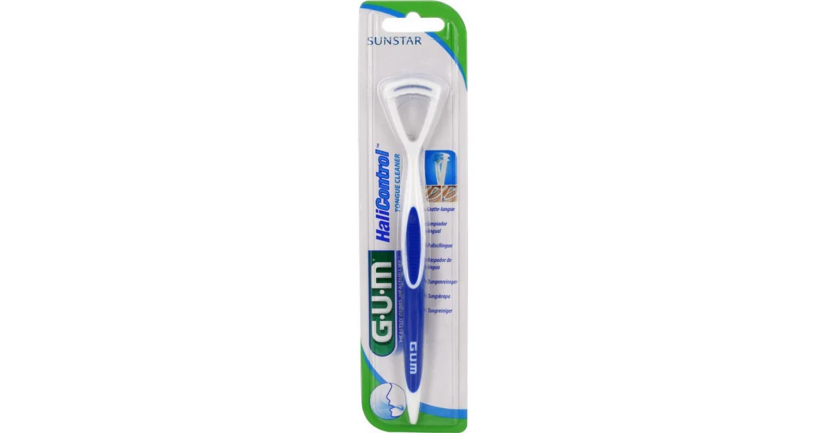 Φωτογραφία προϊόντος: GUM Halicontrol Tongue Cleaner 760 Καθαριστής Γλώσσας για την Κακοσμία 1τμχ Μπλε