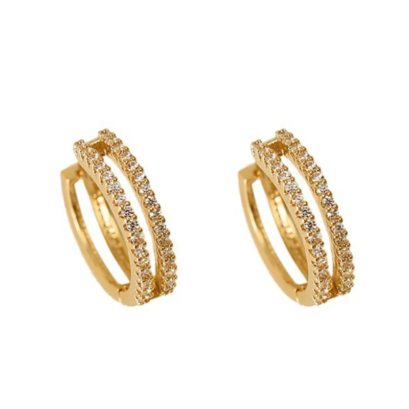 Φωτογραφία προϊόντος: Peach Jewelry Isabella Σκουλαρίκια Ασήμι 925 Επιχρυσωμένα 18Κ Με Ζιρκόν Χρυσά