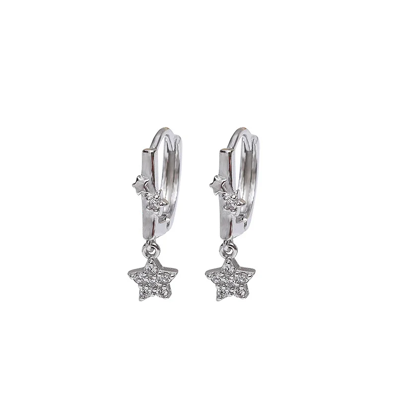 Φωτογραφία προϊόντος: Peach Jewelry Σκουλαρίκια 925 Ασήμι Aστερι Symbol