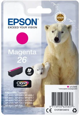 Φωτογραφία προϊόντος: Ink Epson T261340 Magenta with pigment ink - C13T26134012