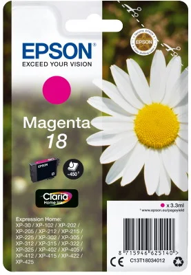 Φωτογραφία προϊόντος: Ink Epson T180340 Magenta with pigment ink - C13T18034012