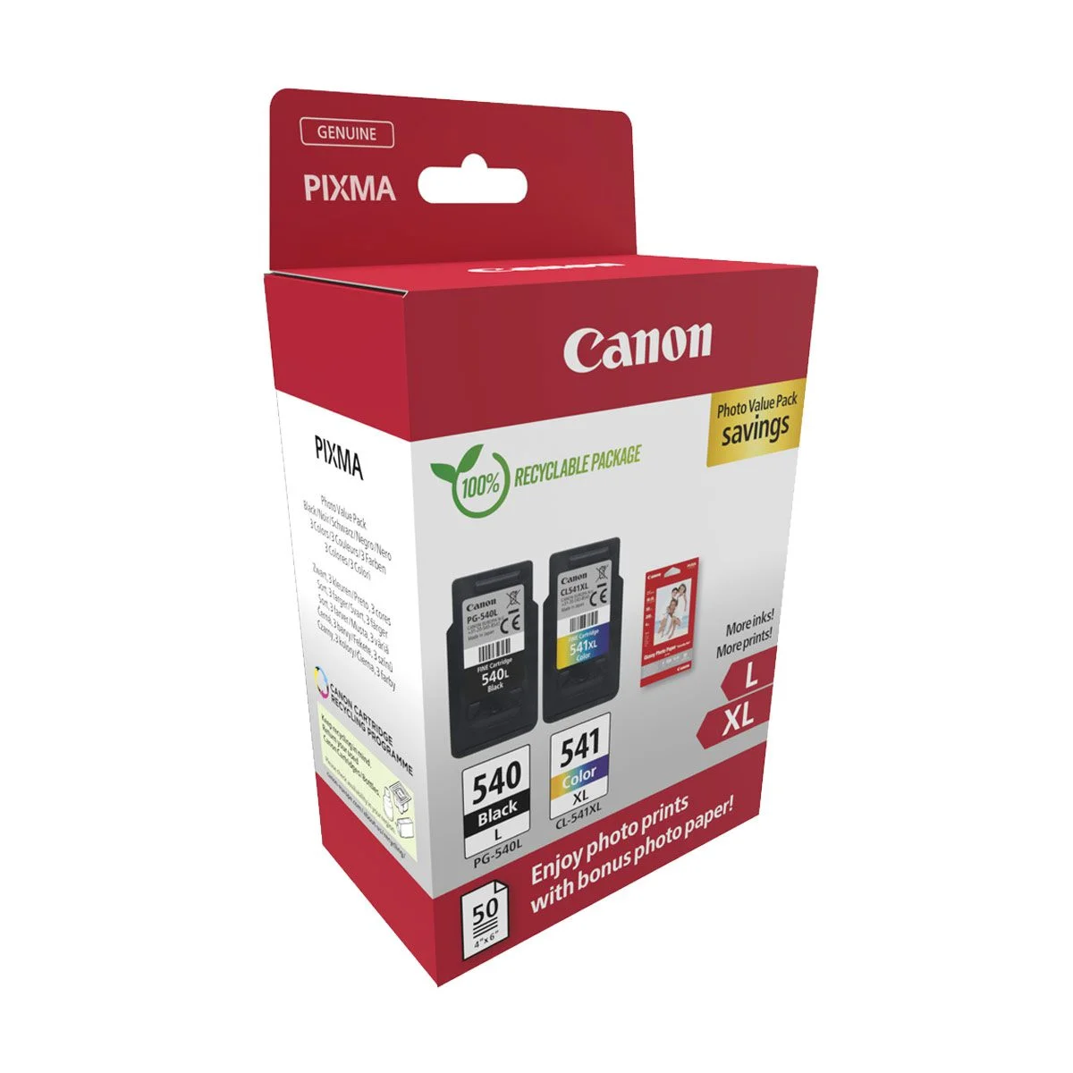 Φωτογραφία προϊόντος: Canon Μελάνι Inkjet PG-540L, CL-541XL Ph.Value Pack - 5224B012
