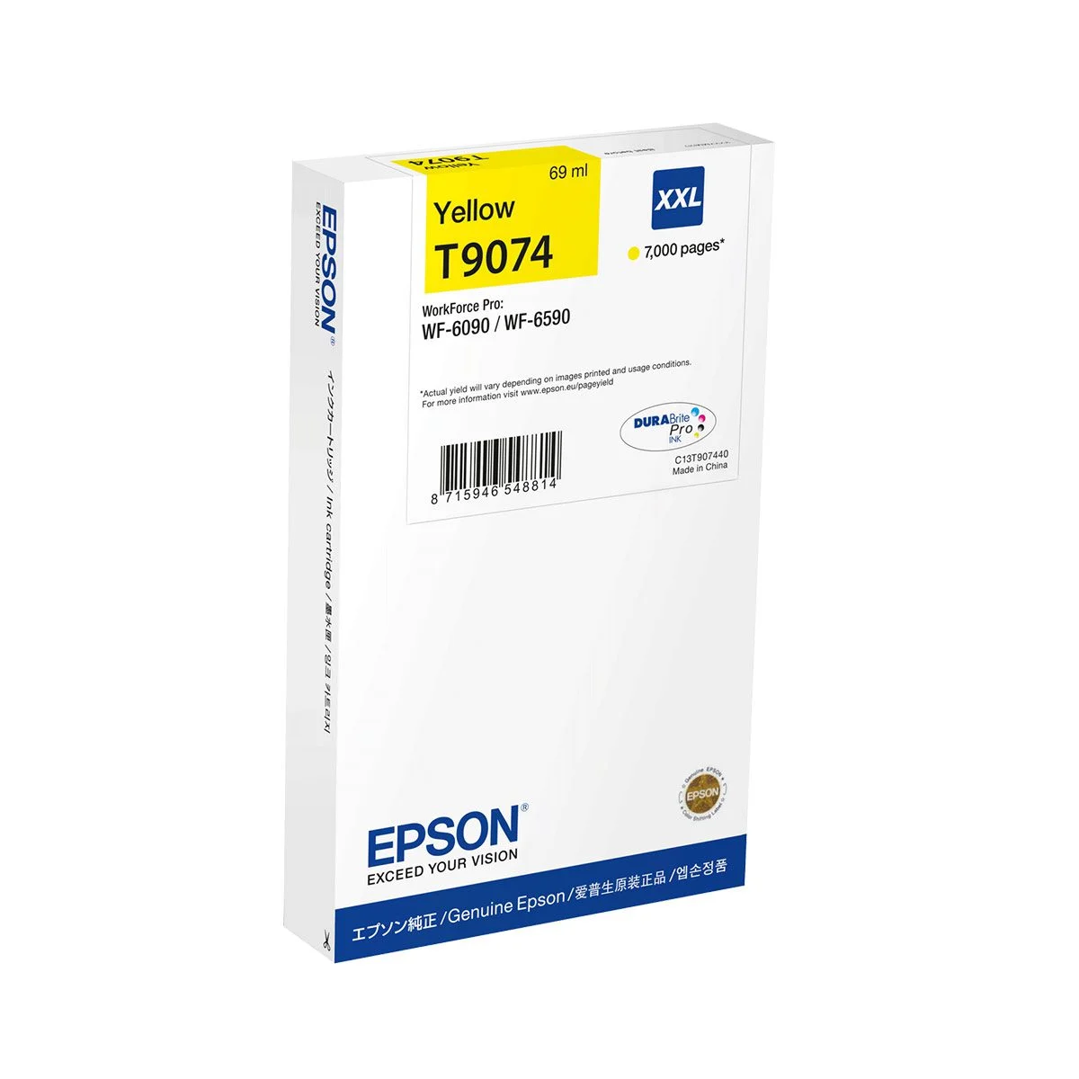 Φωτογραφία προϊόντος: Ink Epson T90744N Yellow with pigment ink -Size XXL - C13T90744N