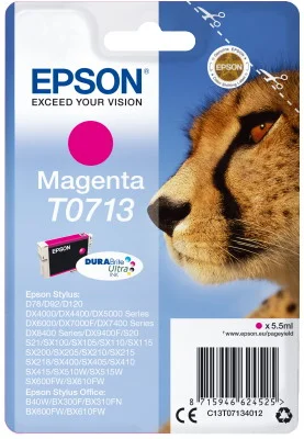 Φωτογραφία προϊόντος: Ink Epson T0713 C13T07134020 Ultra Magenta - 5,5ml - C13T07134012