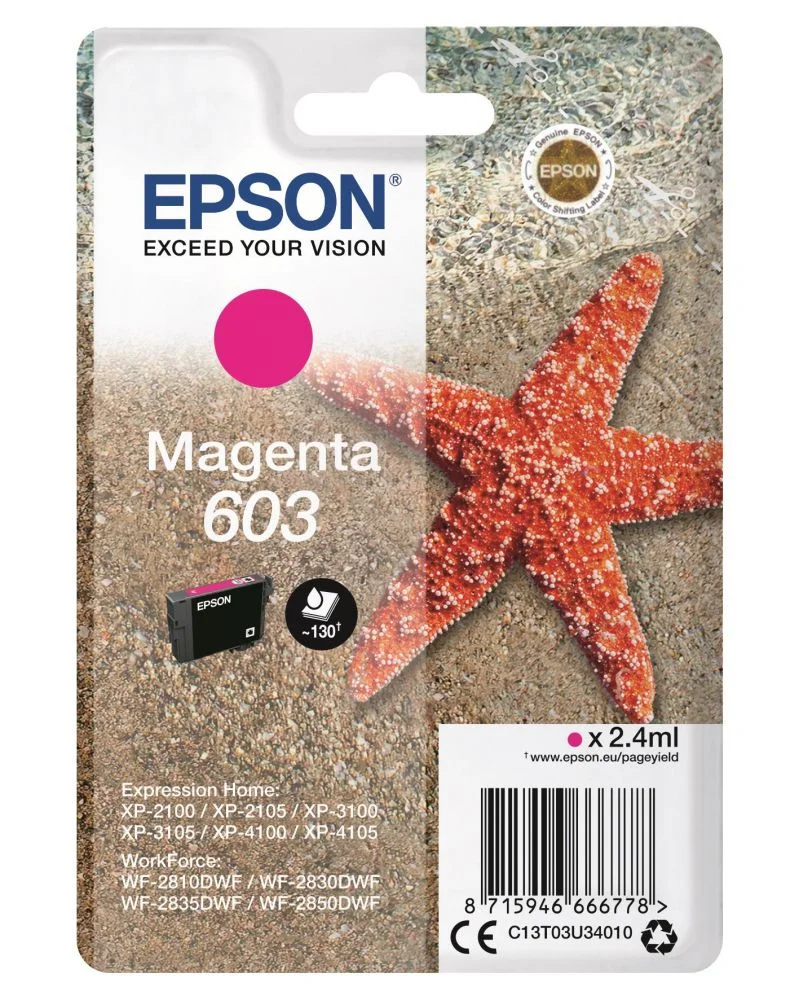 Φωτογραφία προϊόντος: Ink Epson T03U340 C13T03U340 Magenta 2.4ml - C13T03U34010