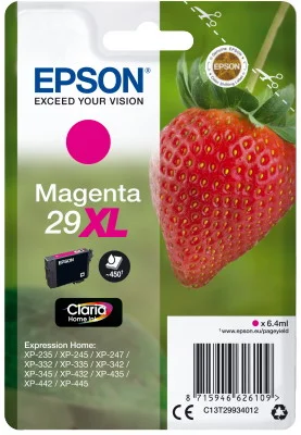 Φωτογραφία προϊόντος: Ink Epson 29XL C13T29934012 Claria Home 10 Magenta - 6.4ml - C13T29934012