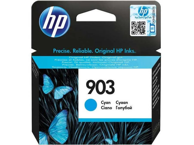 Φωτογραφία προϊόντος: Hewlett Packard HP 903 CYAN INK CARTR - T6L87AE