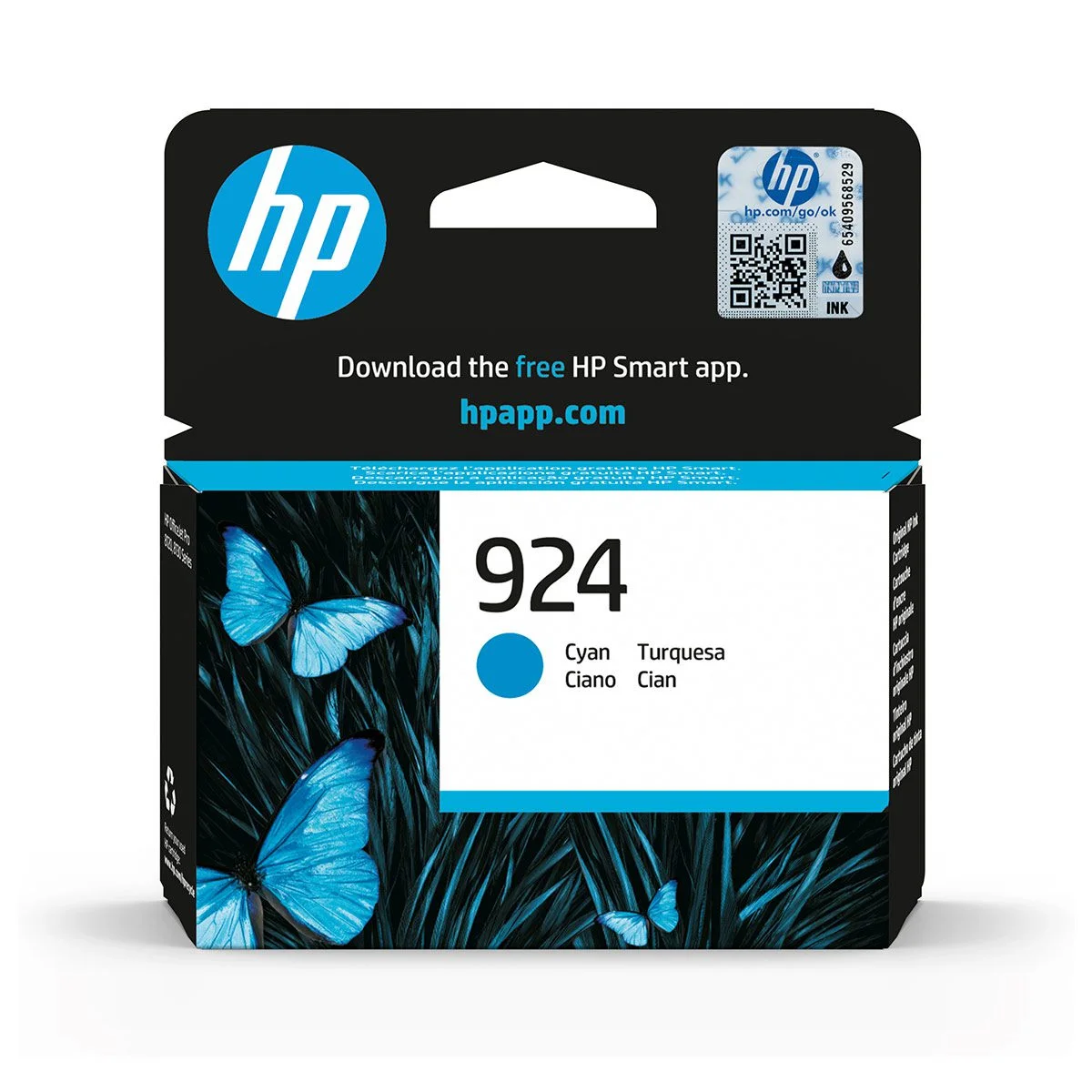 Φωτογραφία προϊόντος: Hewlett Packard HP 924 Cyan Original Ink Cartridge - 4K0U3NE