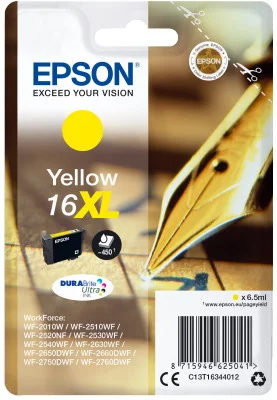 Φωτογραφία προϊόντος: Ink Epson T163440 XL Yellow with pigment ink - C13T16344012