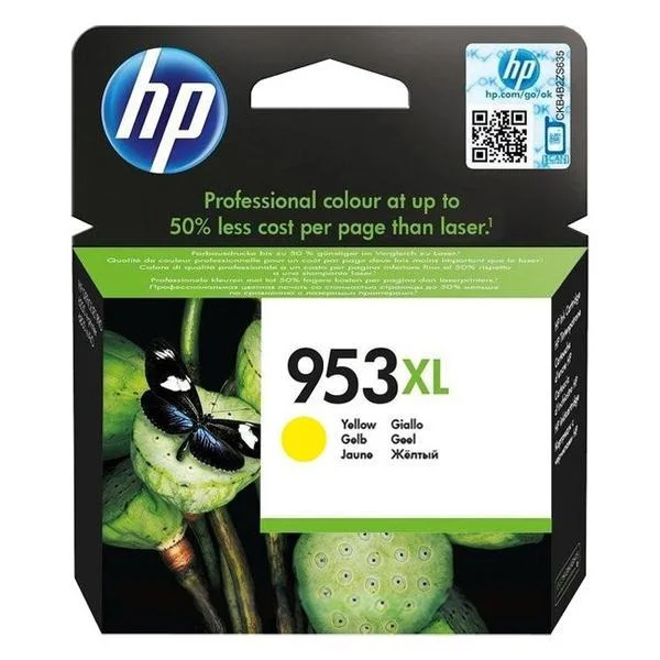Φωτογραφία προϊόντος: Hewlett Packard HP 953XL YELLOW INK CARTR - F6U18AE