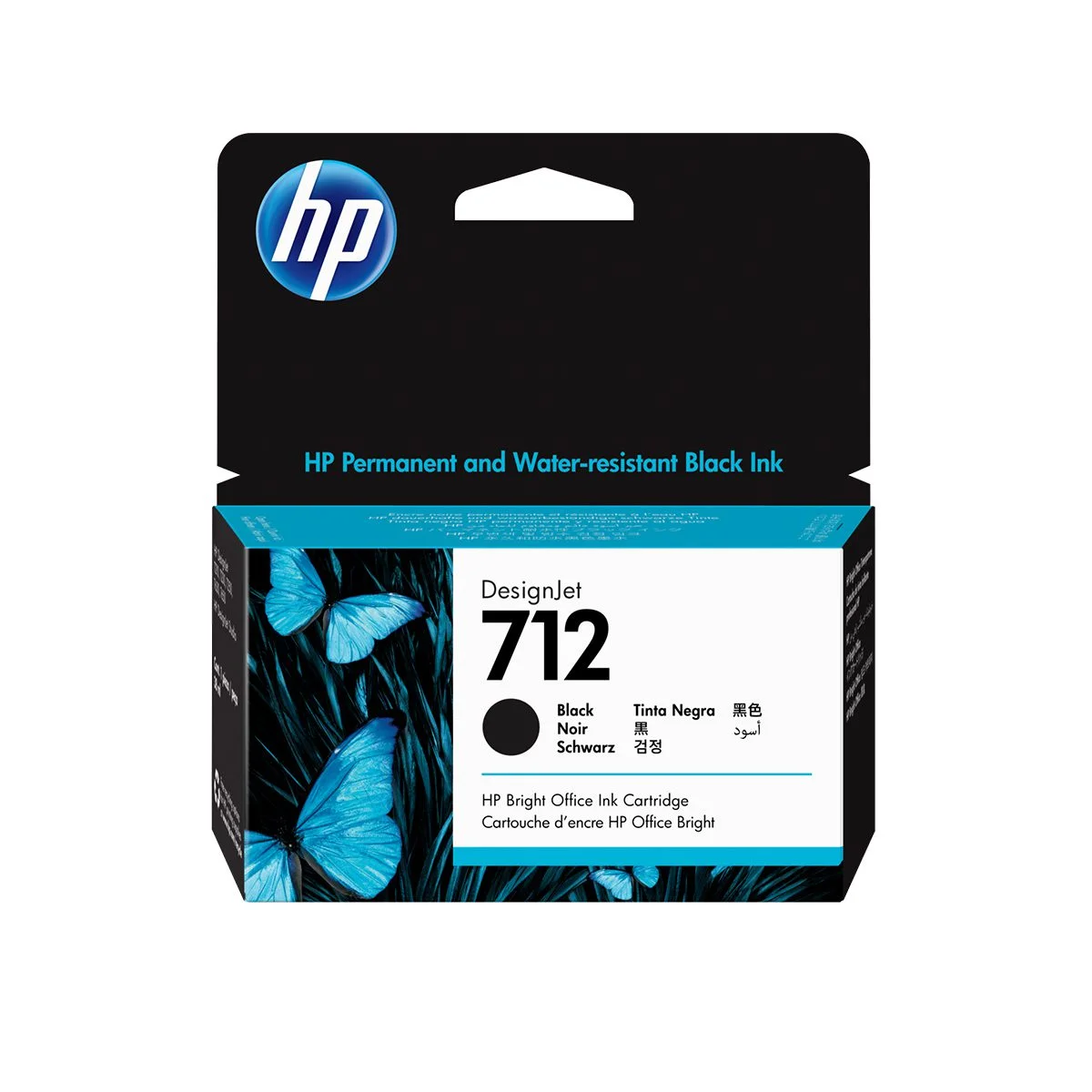 Φωτογραφία προϊόντος: Hewlett Packard HP 712 38-ml Black DesignJet Ink Cartridge - 3ED70A