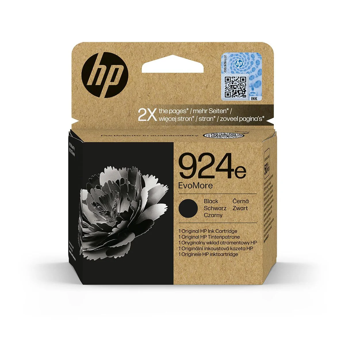 Φωτογραφία προϊόντος: Hewlett Packard HP 924e EvoMore Black Original Ink Cartridge - 4K0V0NE