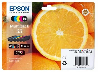 Φωτογραφία προϊόντος: Ink Epson 33 C13T33374011 Claria Premium Multipack - C13T33374011