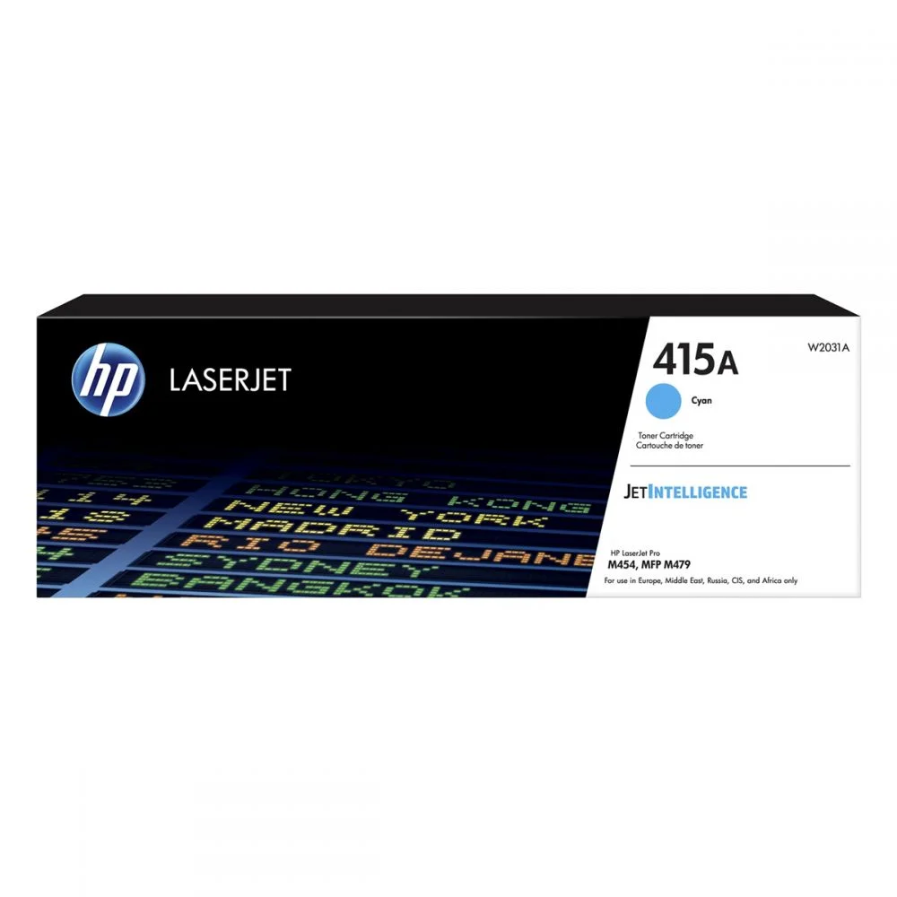 Φωτογραφία προϊόντος: Hewlett Packard HP 415A Cyan LaserJet Toner Cartridge W2031A - W2031A