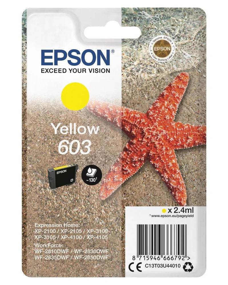 Φωτογραφία προϊόντος: Ink Epson T03U440 C13T03U440 Yellow 2.4ml - C13T03U44010